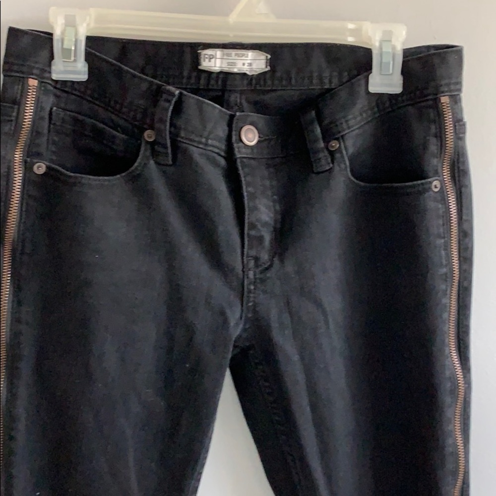 Free People jeans with zipper ankle